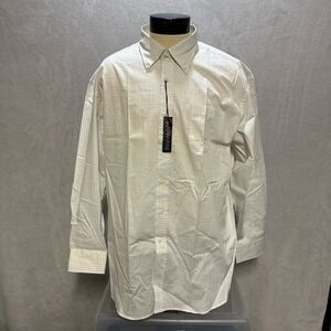 Hathaway Platinum | NWT Men’s Long Sleeve Dress Shirt | 2XL | White